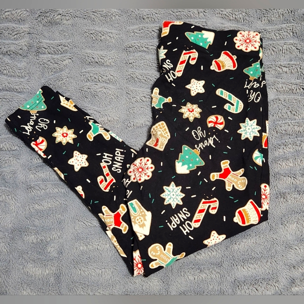 🎄VGUC Torrid Holiday Cookie Leggings